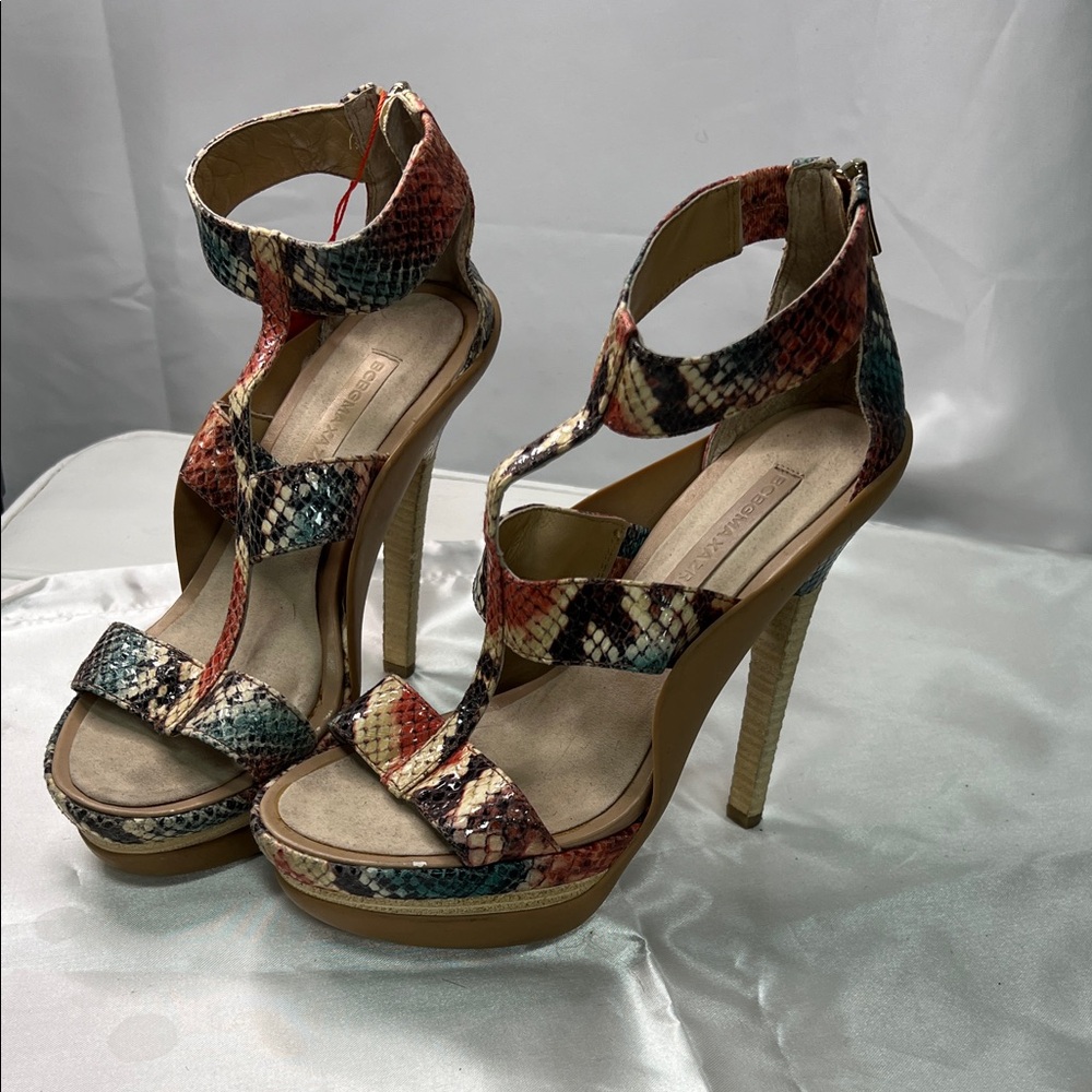 BCBGMaxAzria Snakeskin Pattern Heels